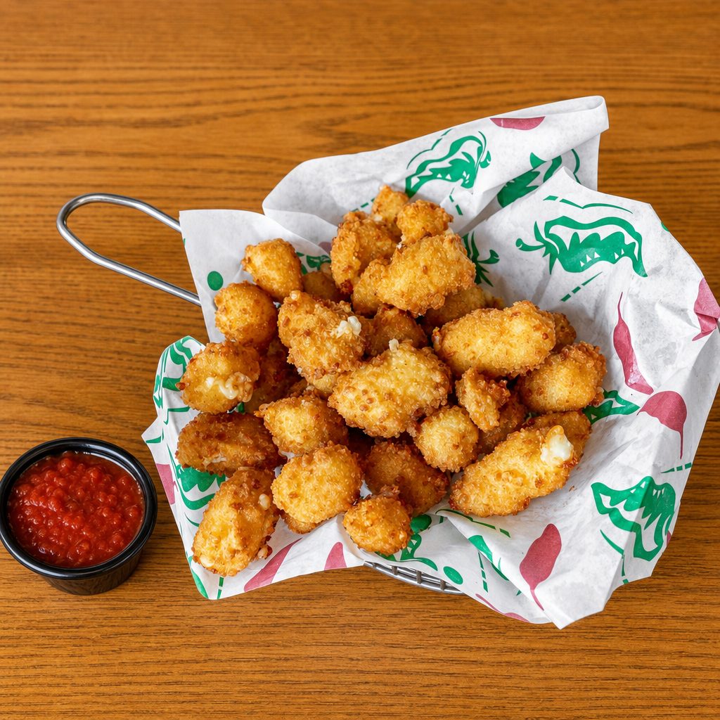 Breaded Wisconsin Cheese Curds.