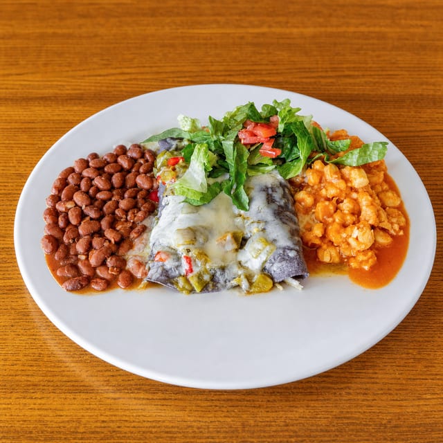 Enchiladas de Santa Fe.