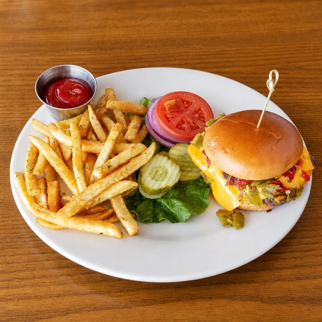 Green Chili Cheese Burger.